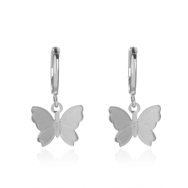 Silver Eye Catcher Butterfly Earrings
